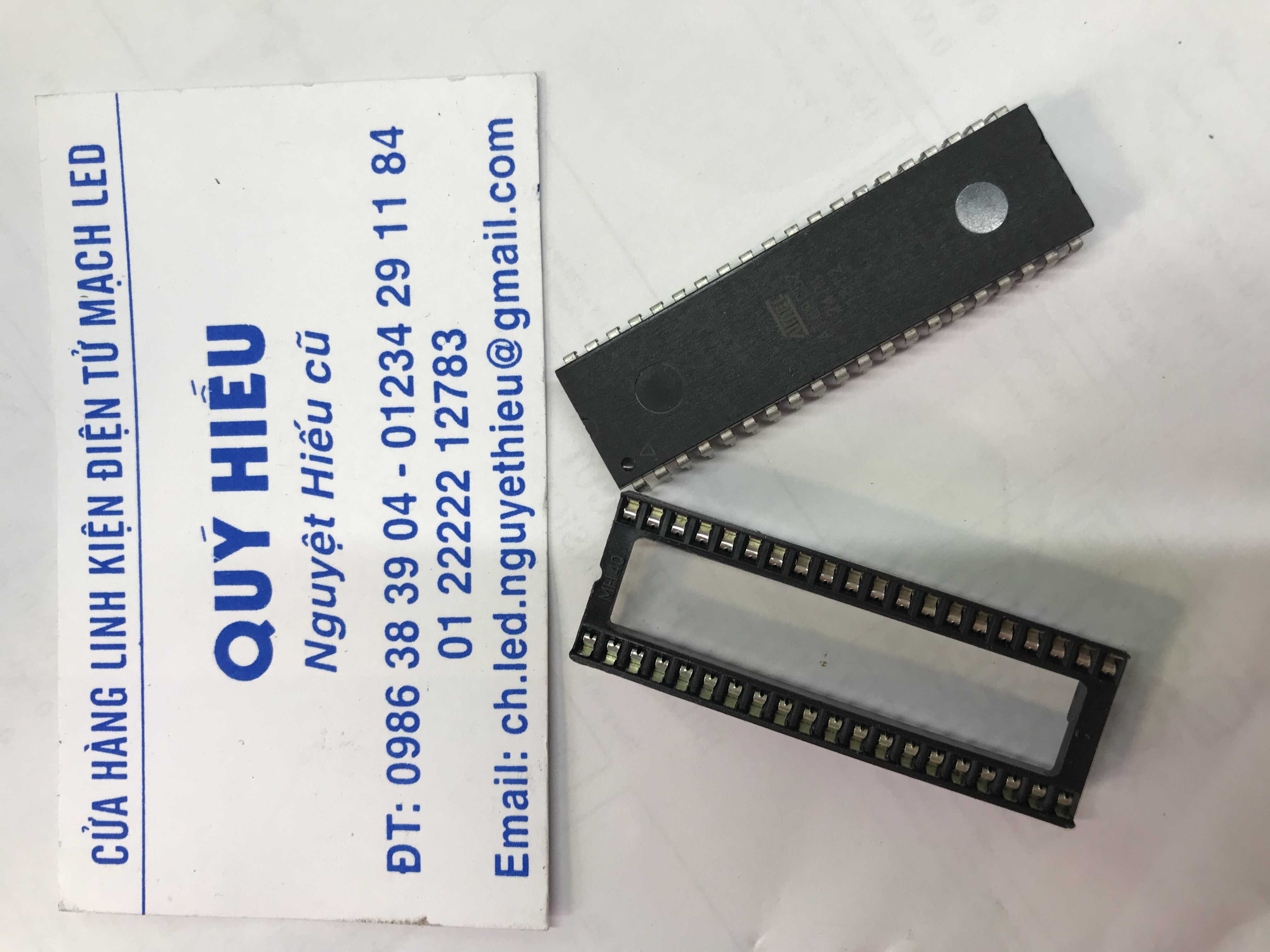 Ic at89c52 24pi kèm đế - ic89c52kemde