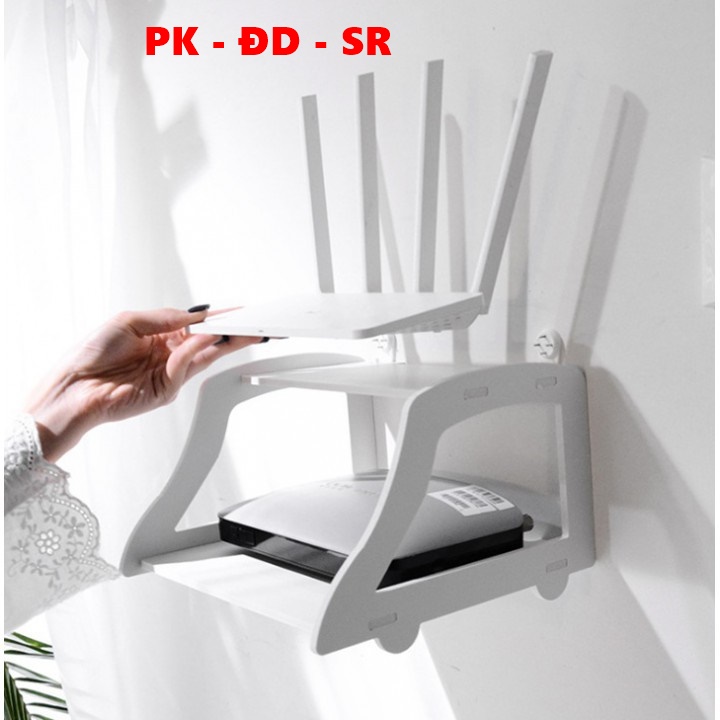 Kệ trang trí 2 tầng để modem, wifi, vật dụng cá nhân - siêu rẻ