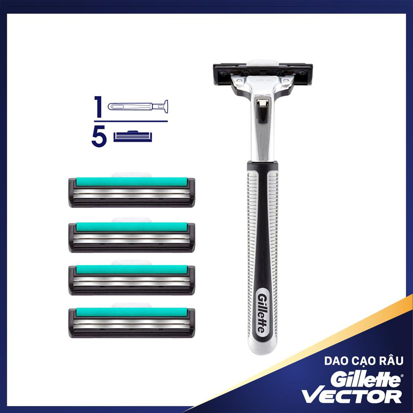 Dao cạo râu Gillette Vector Hakii