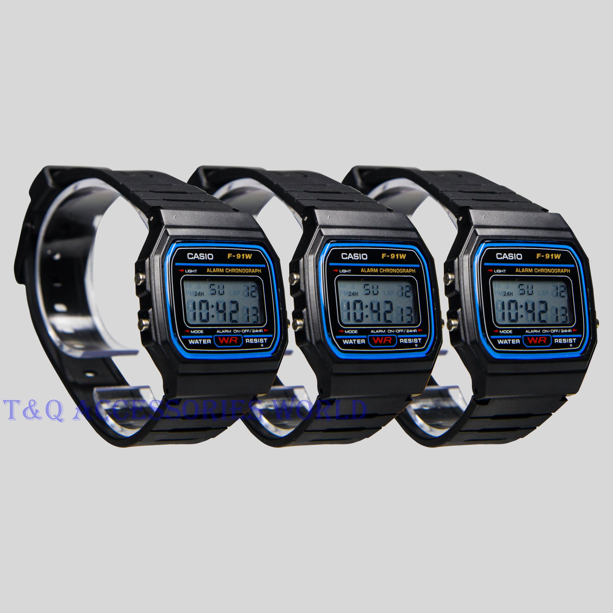 3 đồng hồ Casio F - 91W chính hãng siêu bền, đồng hồ điện tử casio, đồng hồ casio huyền thoại