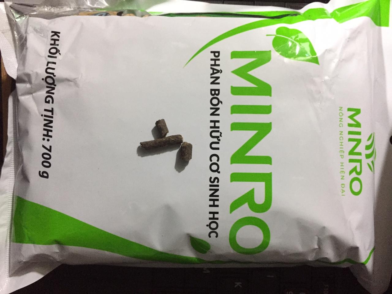 Phân bón hữu cơ sinh học Minro 700gr dạng viên nở