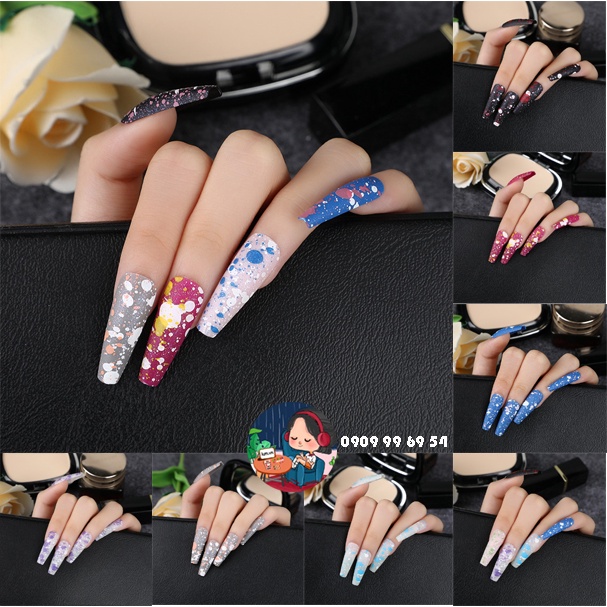 Móng thợ sơn - màu họa sĩ - form thang xtra bst