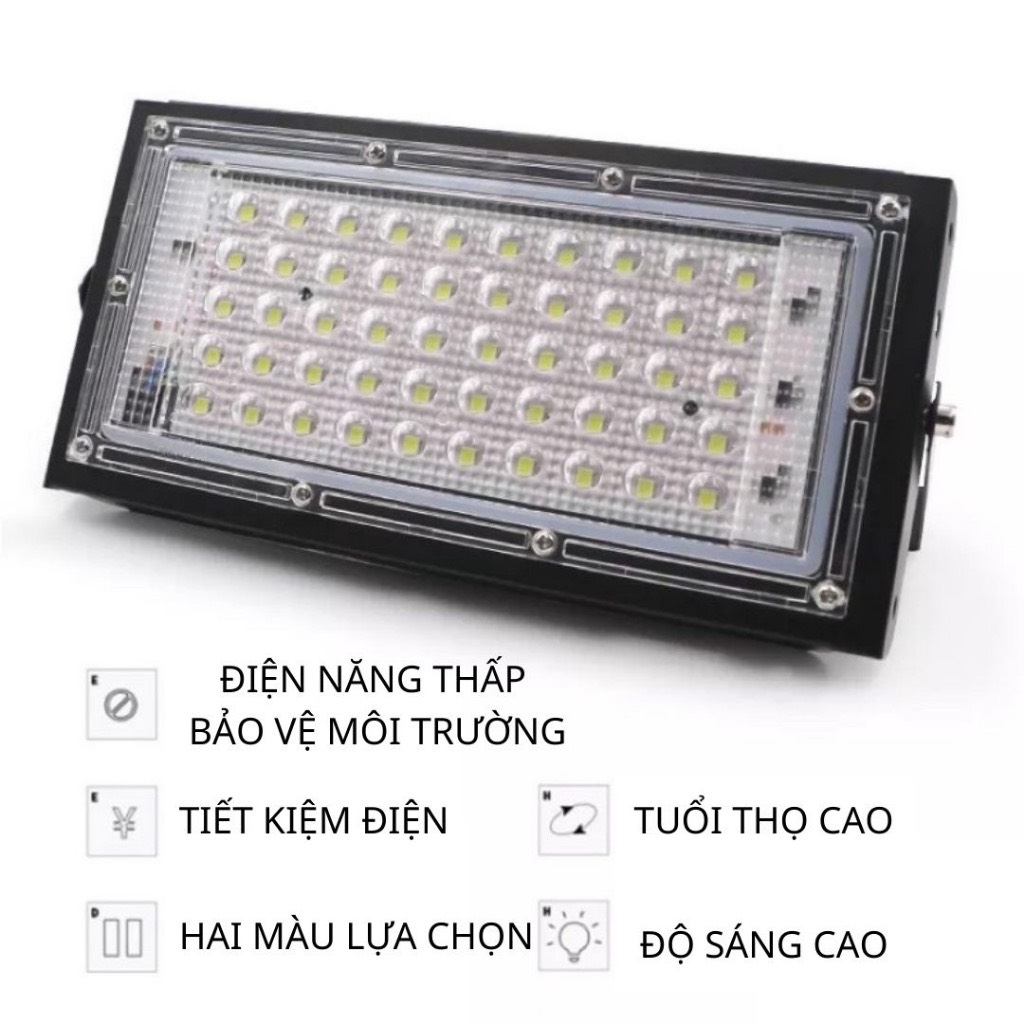 Đèn led pha 50w 220v