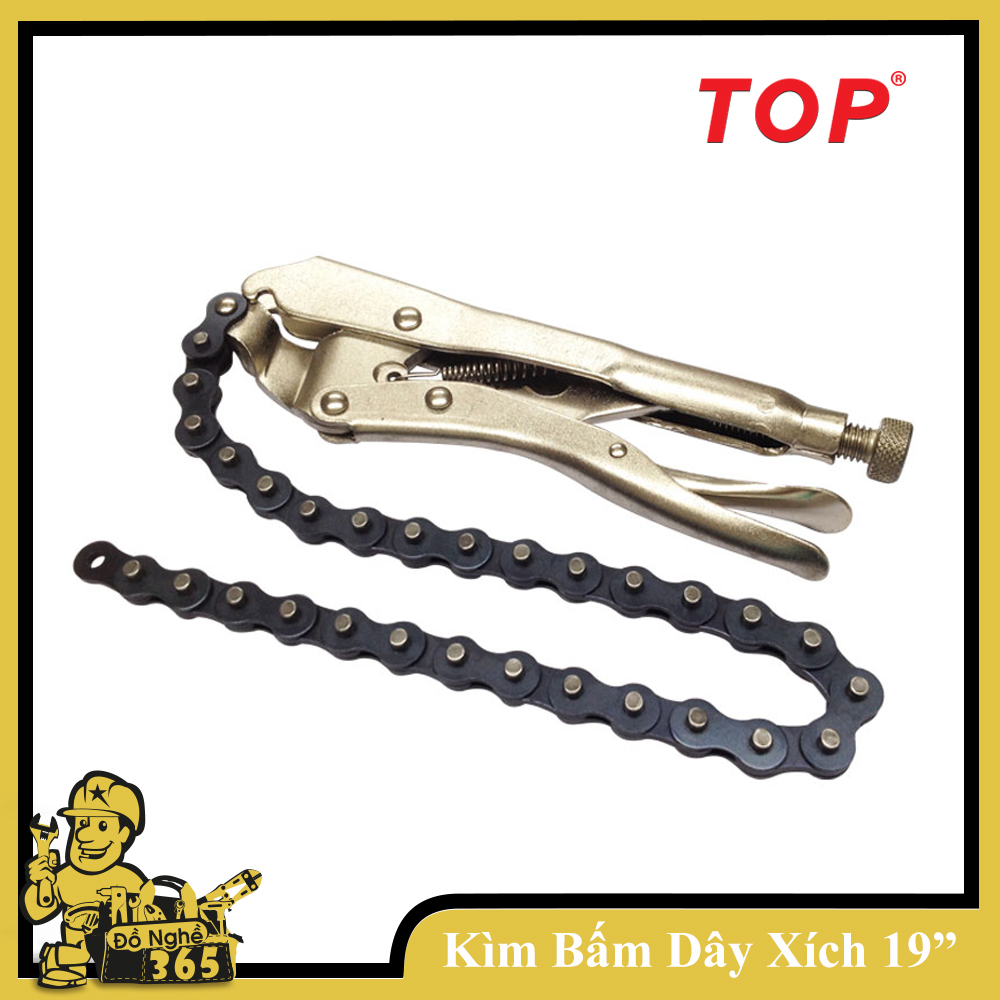 Kìm bấm chết dây xích 19" (480mm) Top - , kìm bấm đầu gắng cọng xích chuyên tháo mở máy móc và cố định chi tiết có dạng trụ tròn