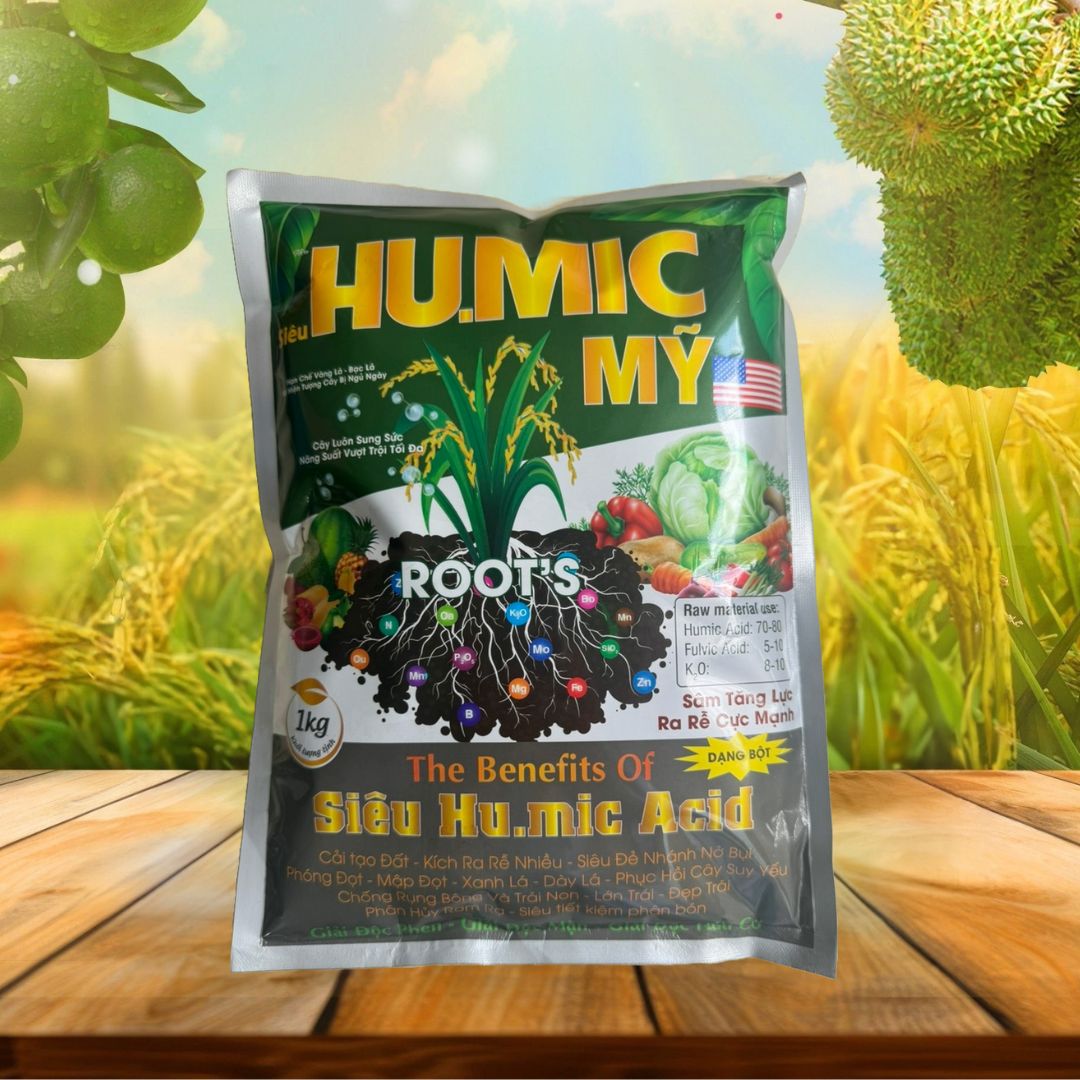 Humic mỹ 1kg (mua 2 tặng 1 gói atonik thái 50gr, mua 4 tặng 3 gói atonik thái 50gr, mua 6 tặng 5 gói atonik thái 50gr)