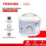 Nồi cơm điện nắp gài Toshiba RC-18JFM(H)VN - 1.8L - Lòng nồi dày 1.7mm, chống dính - công nghệ nhiệt 3D - Hàng chính hãng, bảo hành 12 tháng, chất lượng Nhật Bản