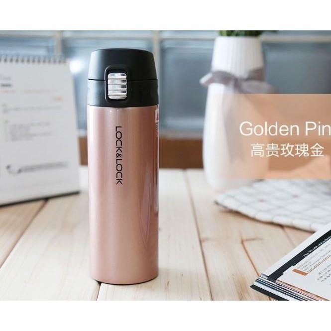 Bình Giữ Nhiệt Lock & Lock Colorful Tumbler 330ml Màu Vàng Hồng