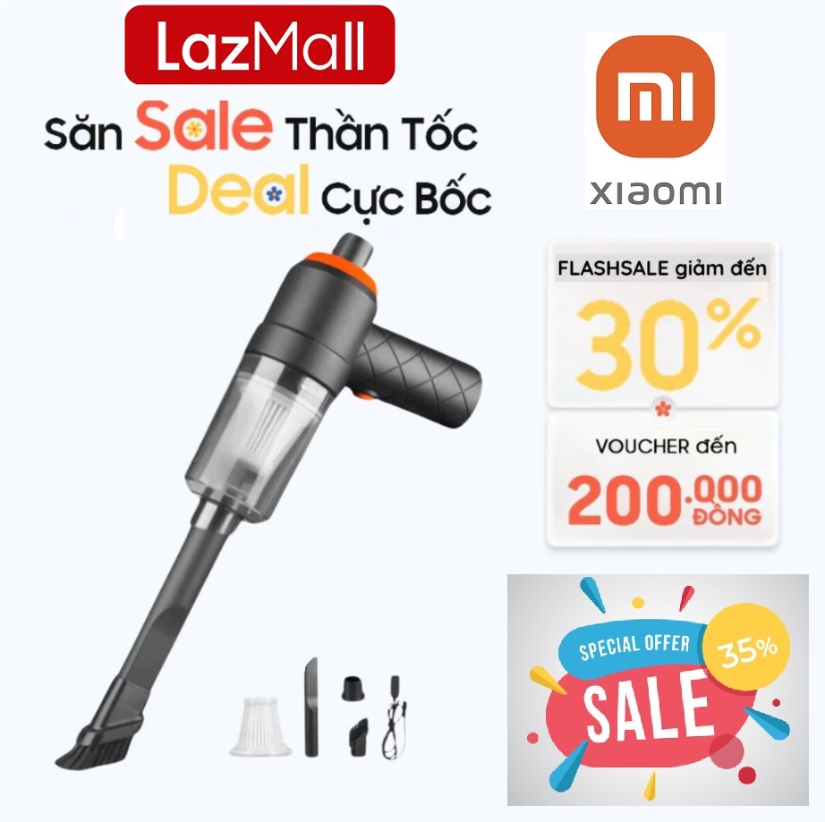 Deal Cực Bốc Xiaomi LazMall Sale Máy Hút Bụi Cầm Tay, Cây Hút Bụi Cầm Tay, Hút Bụi Cầm Tay Xe Hơi, Máy Tính…, Máy Hút Bụi & Thiết Bị Làm Sạch Sàn, Máy Hút Bụi Ô TÔ Cầm Tay Sọc Caro Hút Bụi Ô Tô, Bàn Phím Máy Tính, Bàn Làm Việc Tiện Dụng