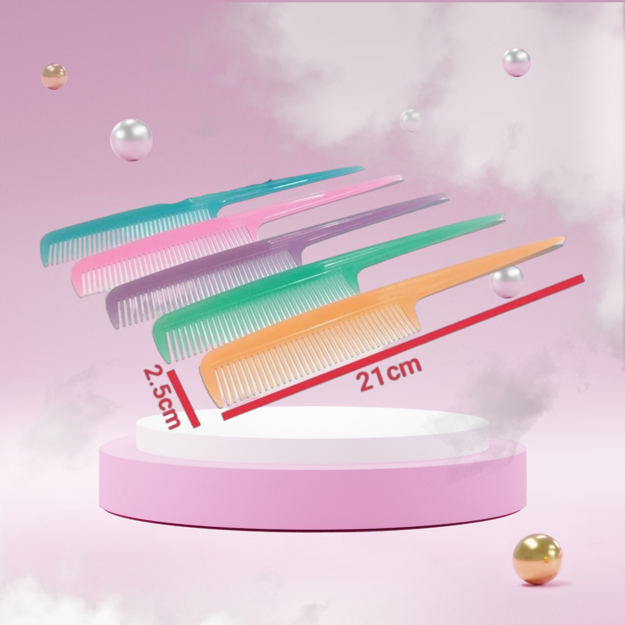 Lược đuôi nhọn chia tóc rẻ ngôi tóc