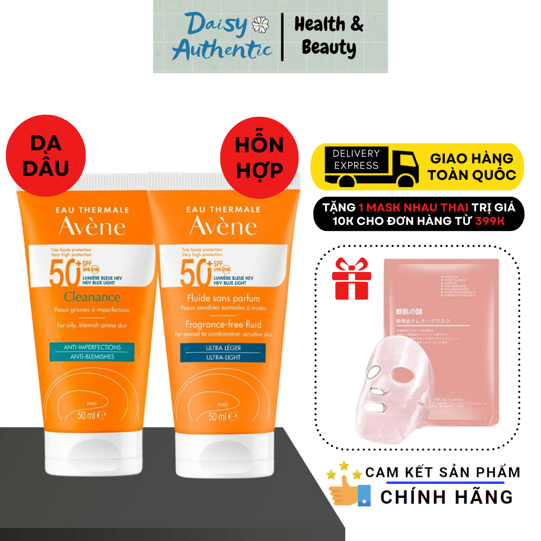 Kem Chống Nắng Avene Dry Touch Antioxidant Complex Fluide SPF 50+