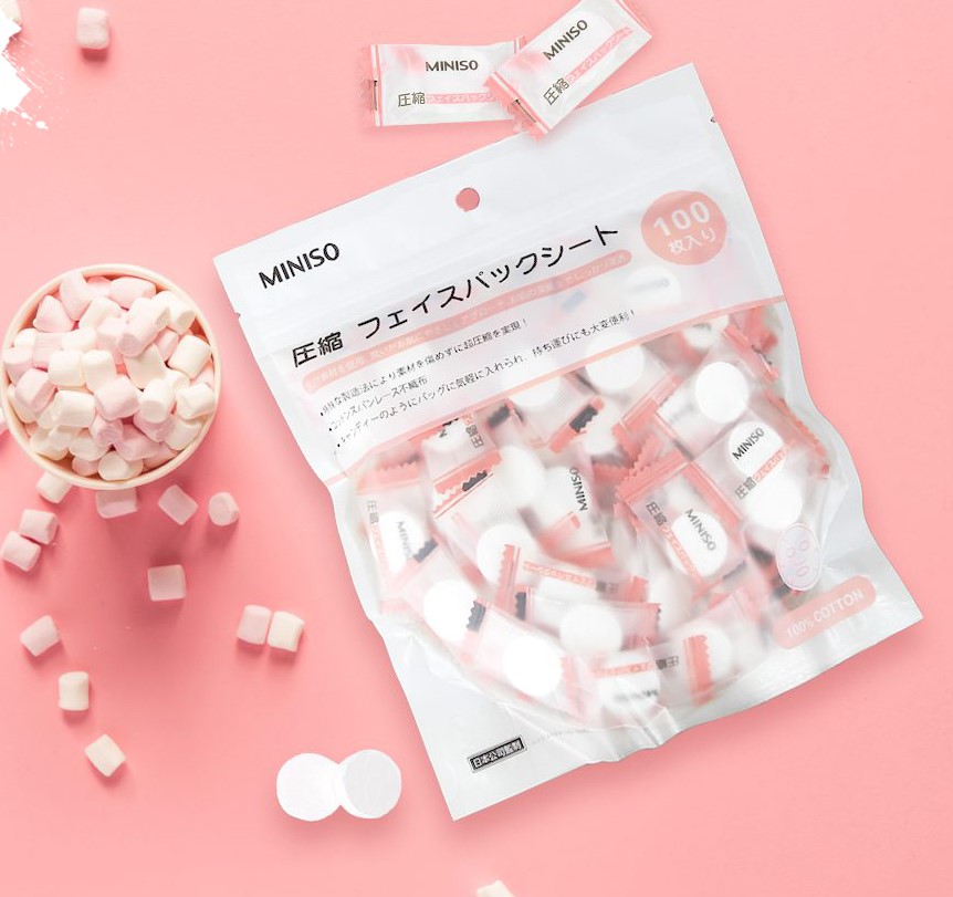 Viên Mặt Nạ Giấy Nén Miniso Nhật Bản – Miniso Mask Compressed Japan