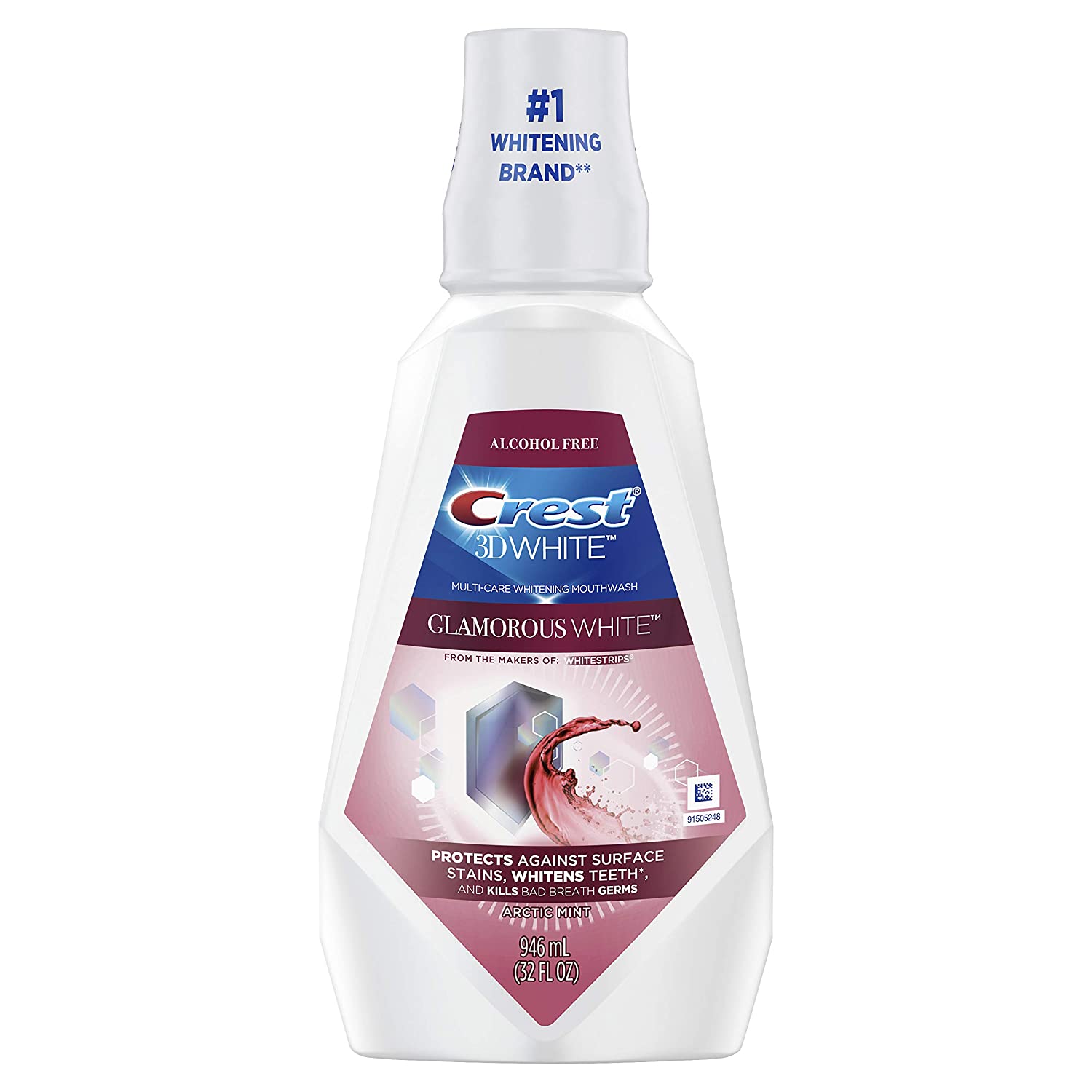 Nước súc miệng làm trắng răng crest 3d white 946ml của mỹ