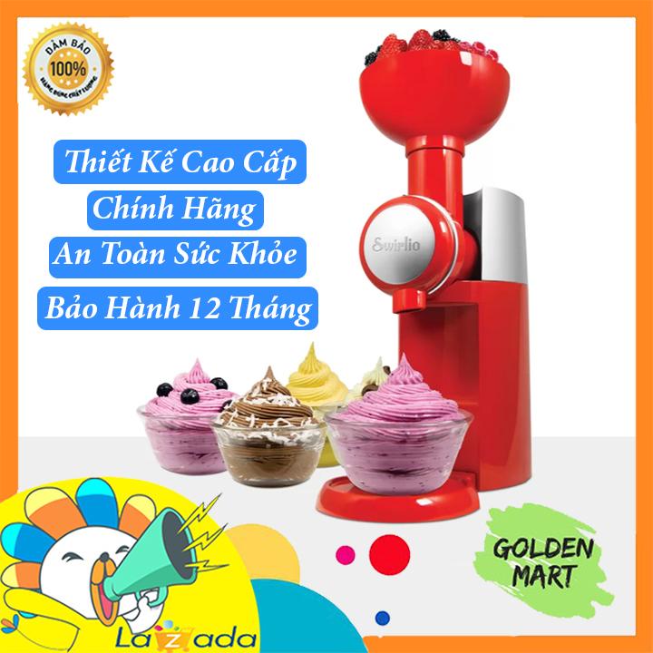 Máy làm kem trái cây Big Boss Swirlio - Thiết kế cao cấp - Làm kem hoa quả dễ dàng ngay tại nhà - Bảo hành 12 tháng