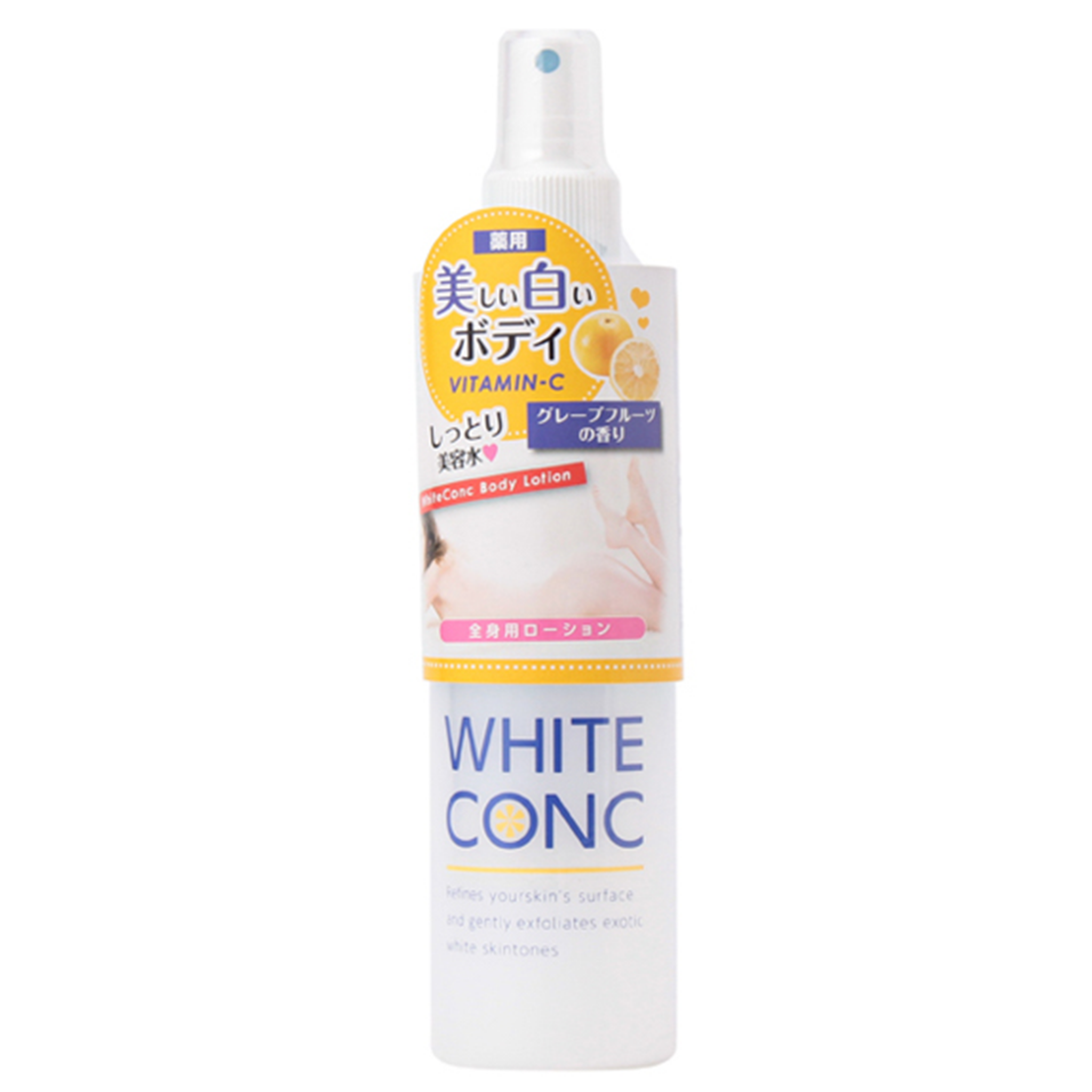 Xịt Dưỡng Trắng Da Toàn Thân White Conc Body Lotion Vitamin C 245ml- Nhật Bản