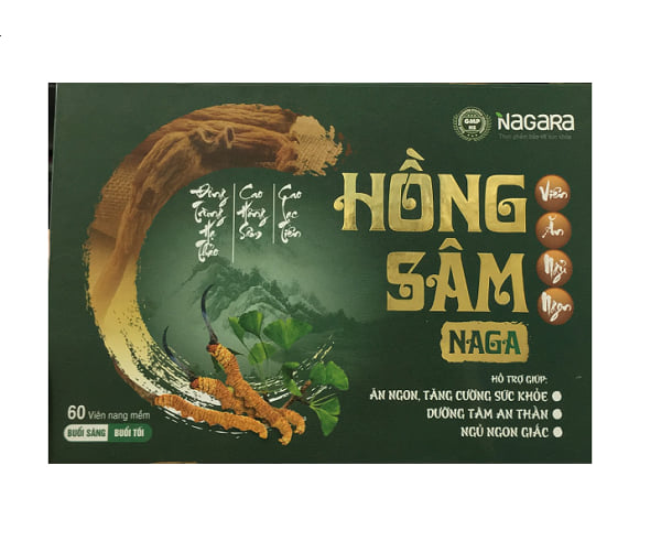 VIÊN UỐNG ĂN NGON NGỦ NGON HỒNG SÂM NAGA
