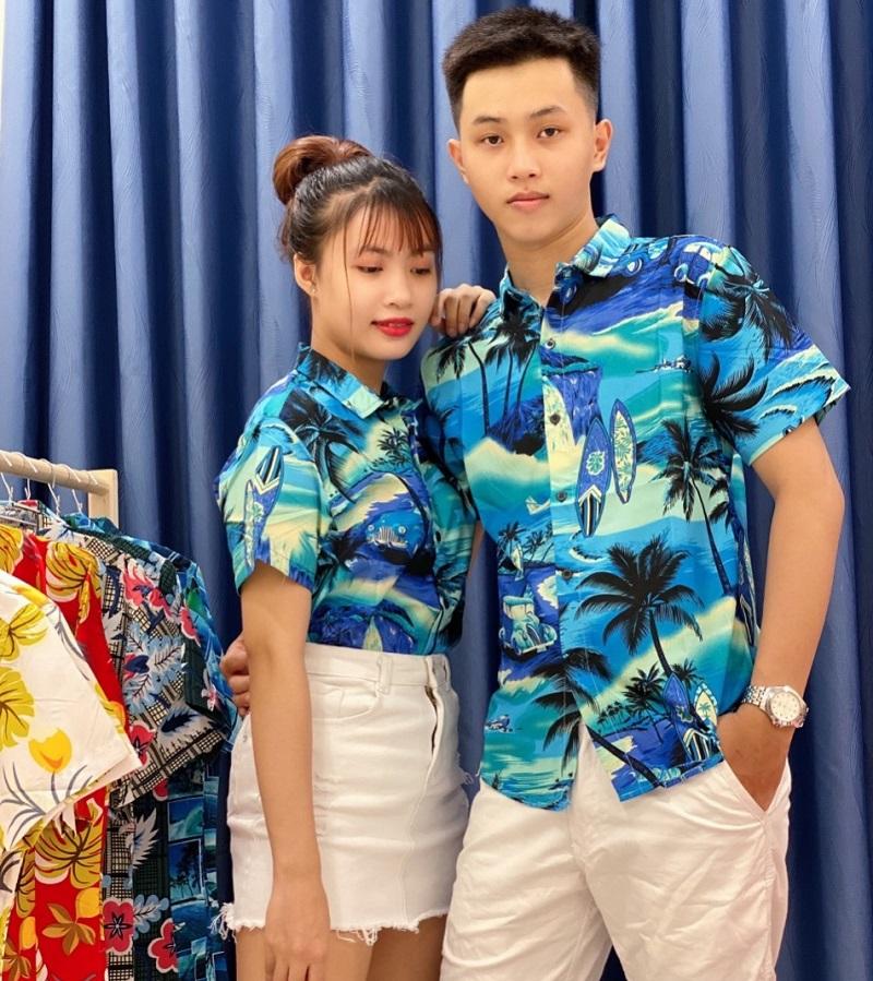 [Hoàn Tiền 15%] [HCM]Áo Sơ Mi Nam Nữ đi biển dành cho các cặp đôi nhóm lớp cực sang chảnh