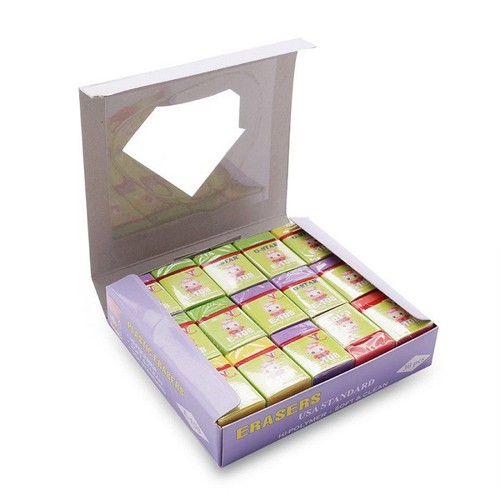 Bộ 30 cục gôm nhiều màu E-108 G-STAR được làm bằng cao su tự nhiên, dẻo dai, có độ đàn hồi tốt