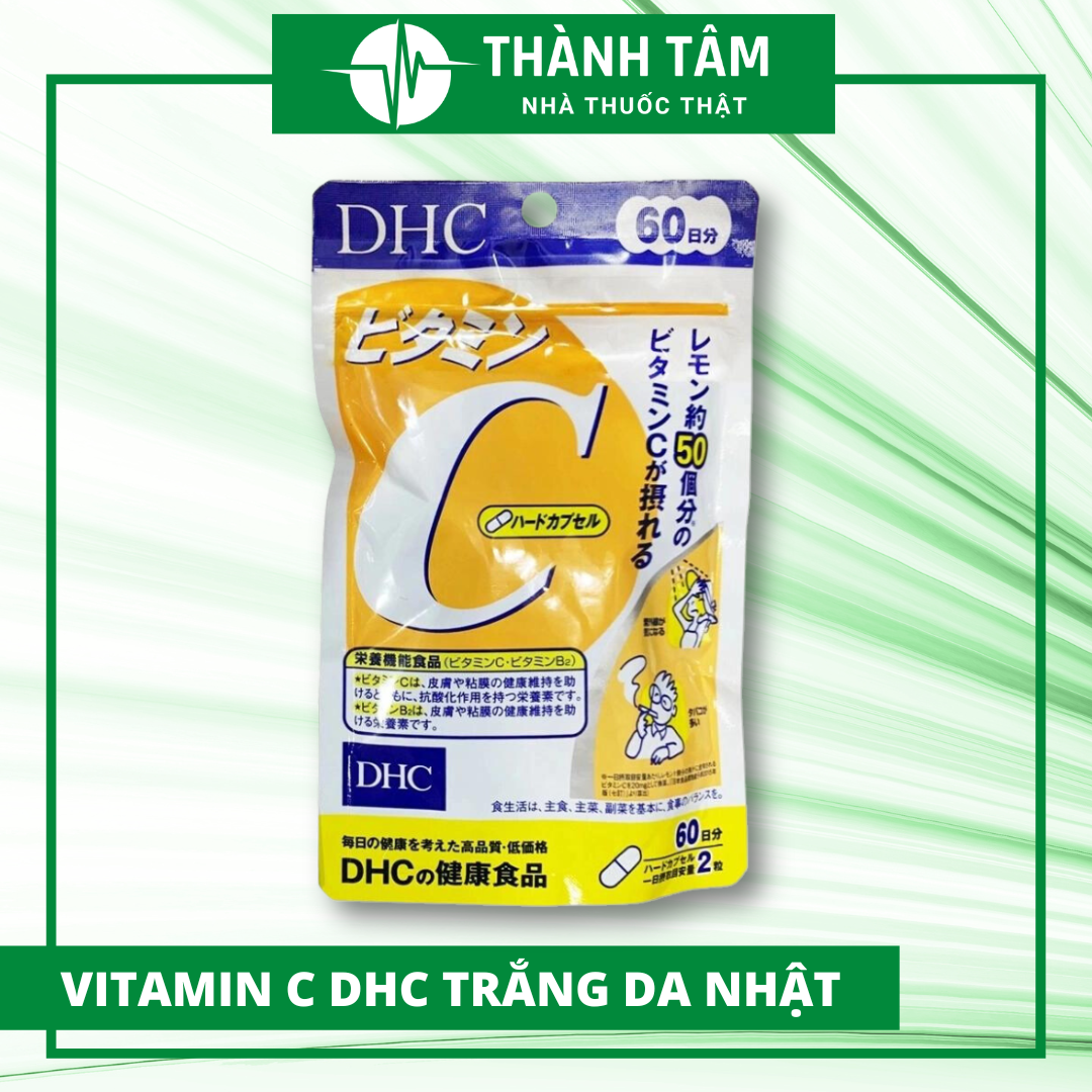 Viên uống vitamin c dhc của nhật gói 120 viên 60 ngày, vitamin c dhc 60 ngày trắng da, mờ nám