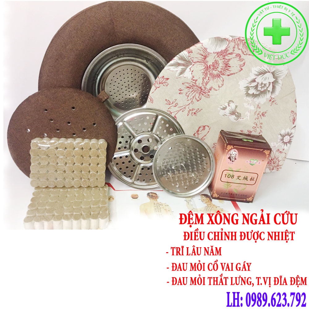 Đệm xông ngải cứu điều chỉnh được nhiệt độ - đệm ngồi xông ngải