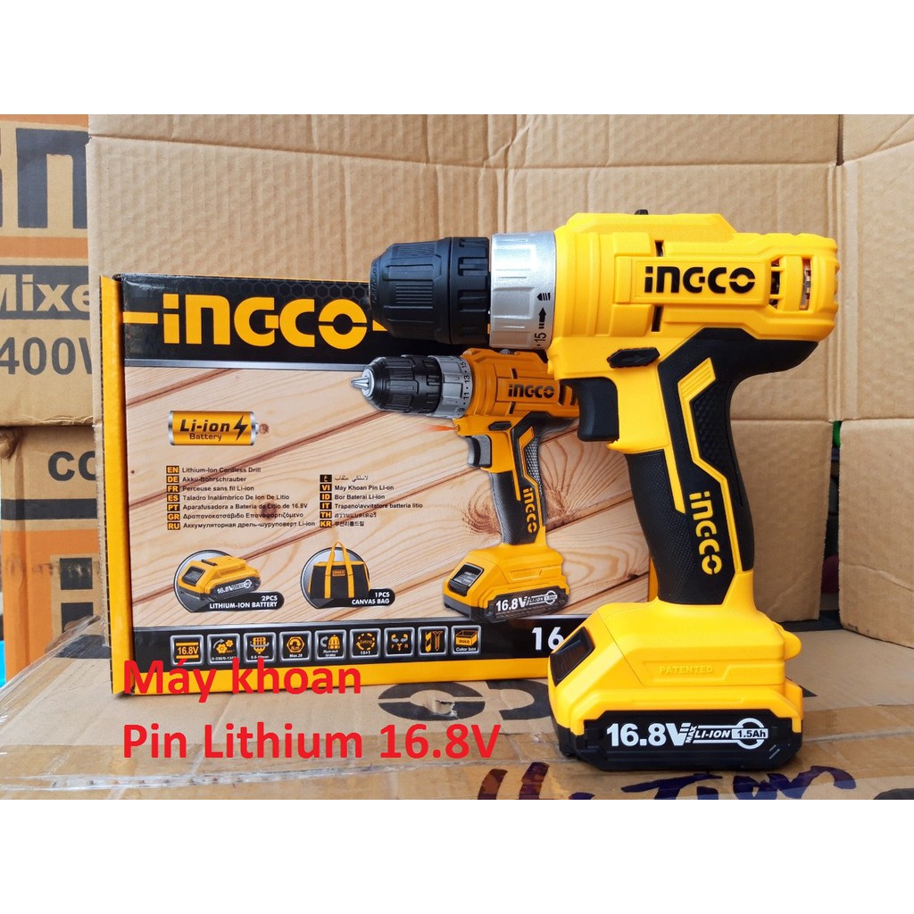 Máy khoan dùng pin lithium 16.8v ingco cdli1612