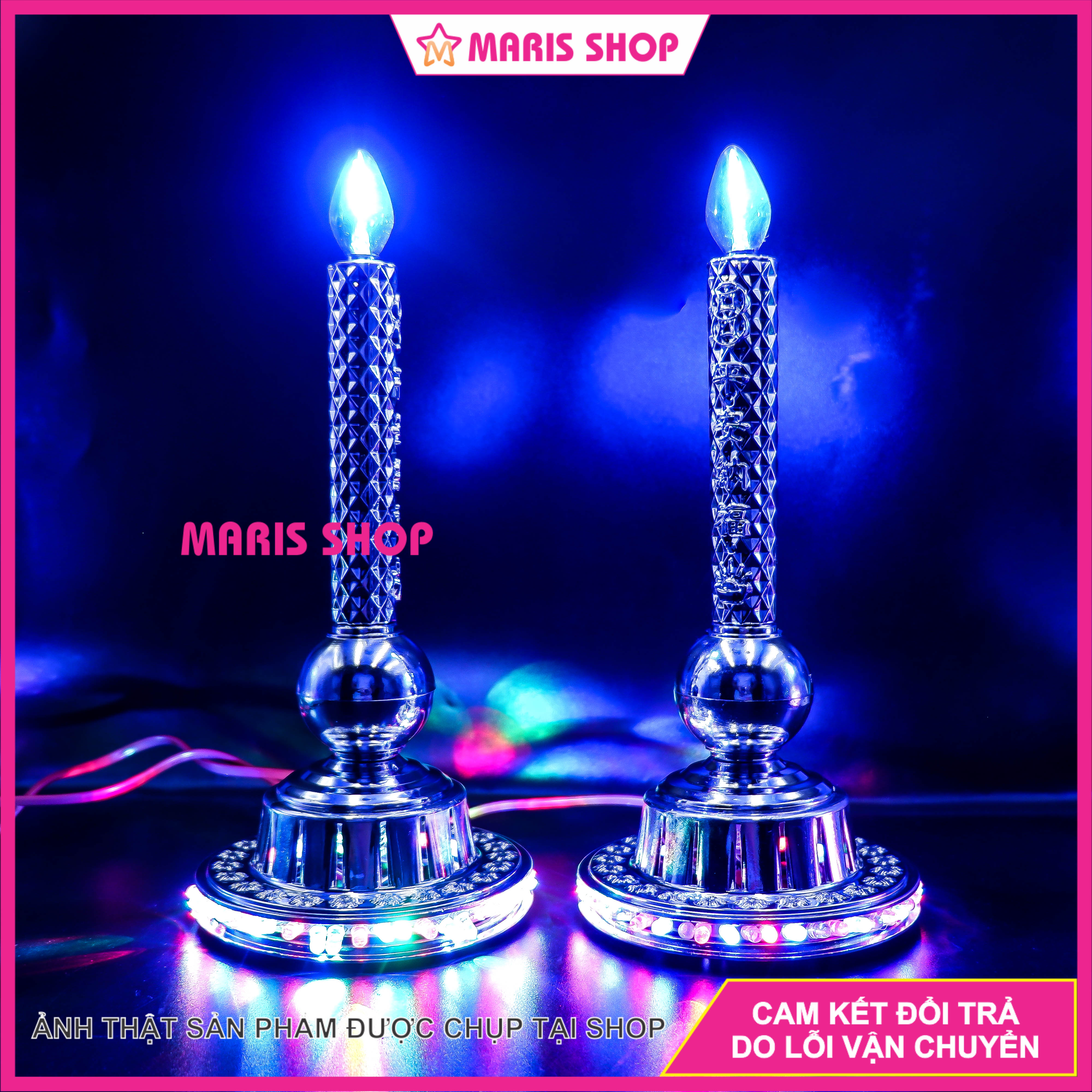 Đèn thờ Thiên Chúa cao 29cm nhiều màu , đèn cầy nến Công Giáo, mẹ Maria, Thánh Giuse