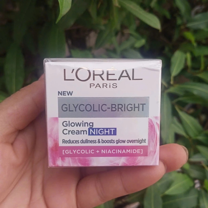 Kem Dưỡng Sáng Da Ban Đêm Loreal Paris Glycolic-Bright Glowing Cream Day SPF 17 - 15ml-hàng mẫu dùng thử