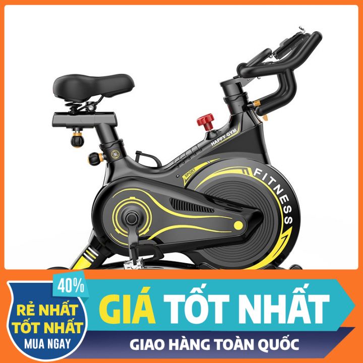[ SIÊU KHUYẾN MÃI CHÀO XUÂN ] Xe đạp thể dục HAPO, khung thép hợp kim , tặng kèm đồng hồ cảm biến