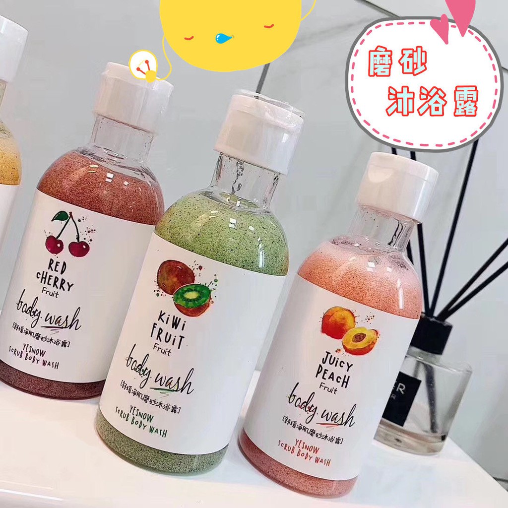 Sữa tắm tẩy tế bào chết trái cây tươi