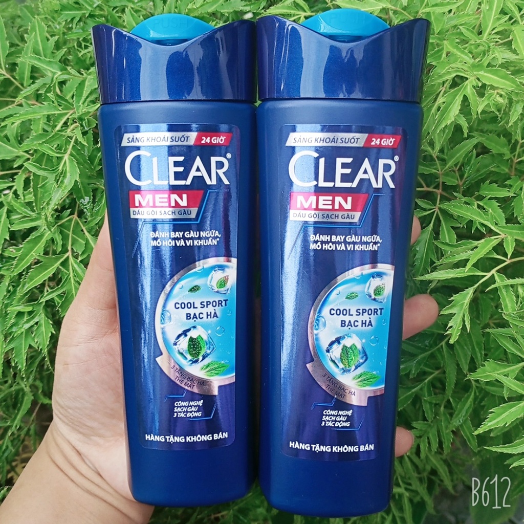 Dầu gội Clear Men mát lạnh bạc hà 140g