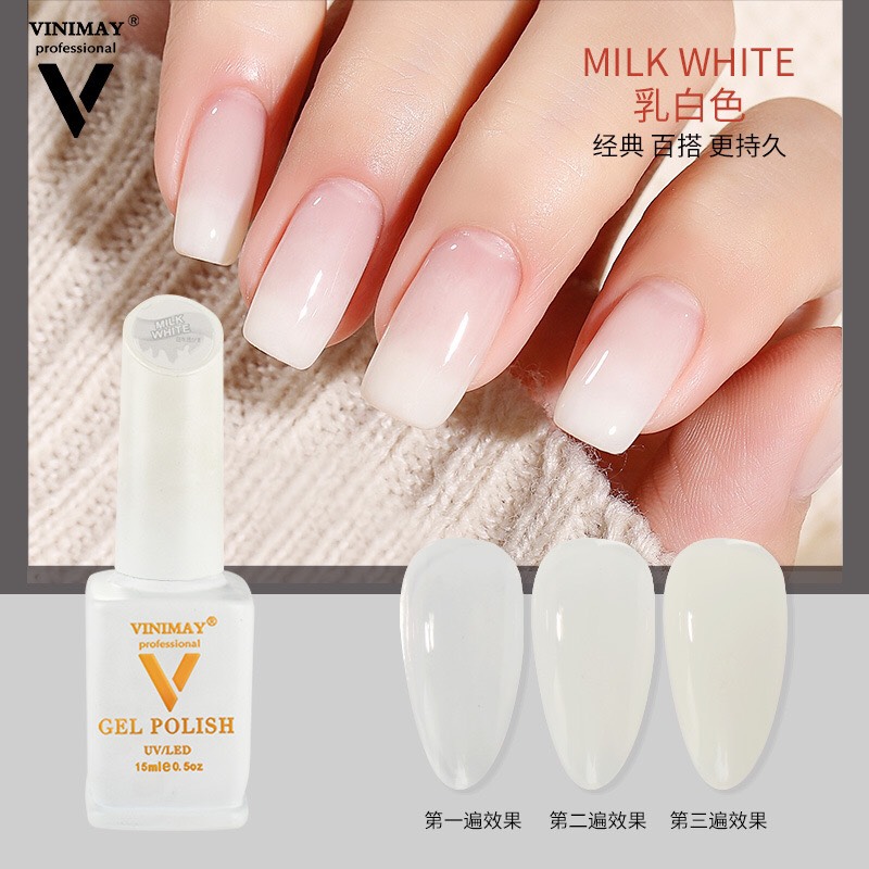 100 mẫu nail trắng sữa đẹp giúp tôn da và không bị lỗi thời