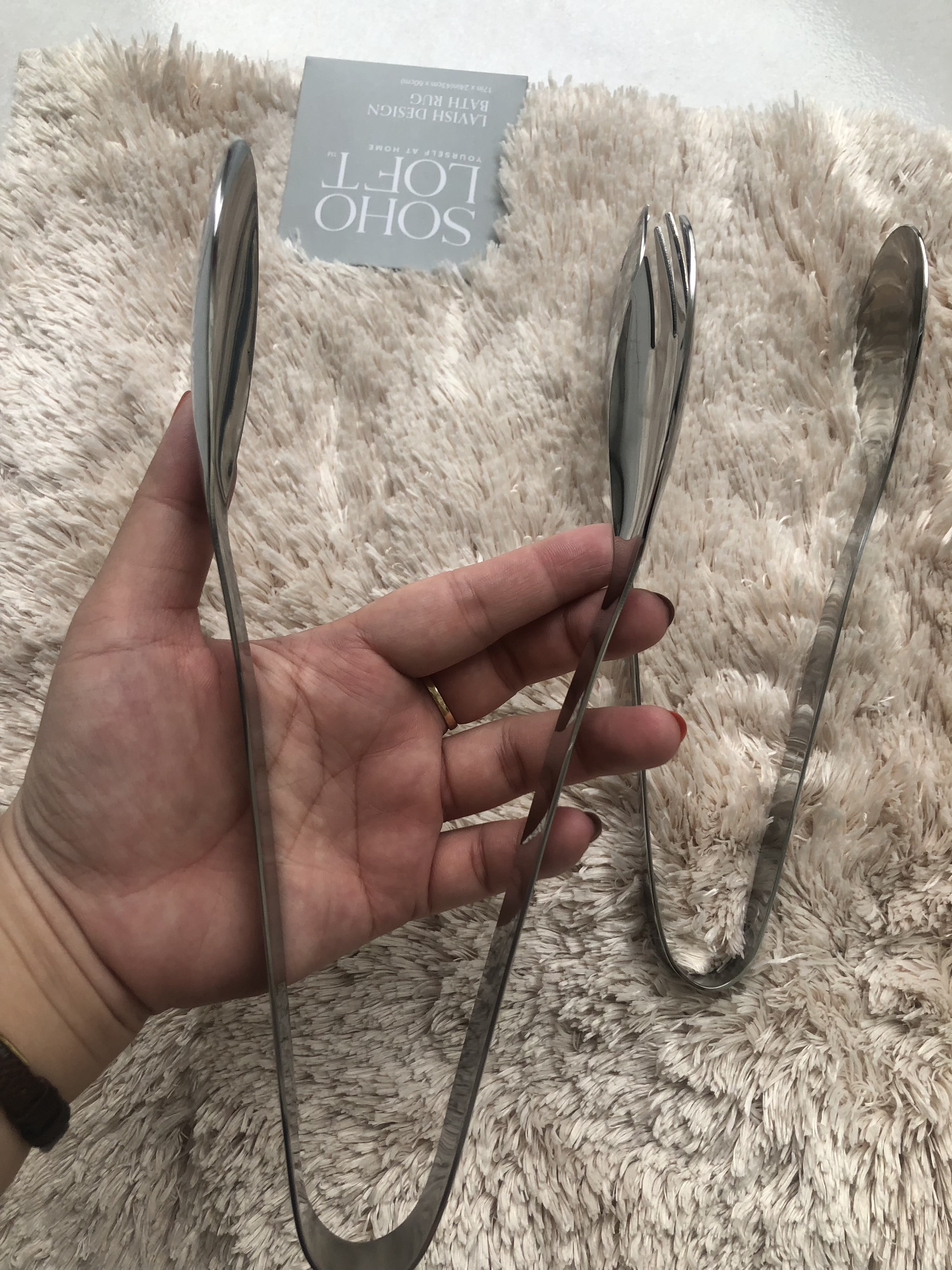 Dụng cụ gắp bánh và kẹp thịt nướng, salad inox 304 WMF loại lớn đa năng cao cấp