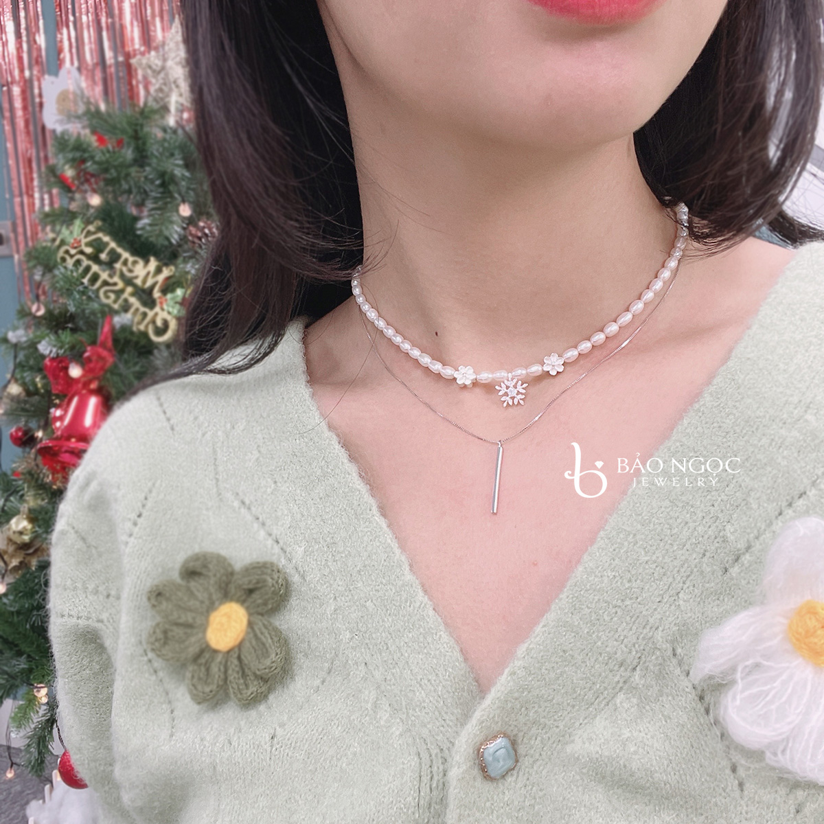 Vòng Cổ Ngọc Trai Trẻ Trung, Vòng Ngọc Trai Hạt Nhí Thời Trang Xu Hướng, Vòng Choker Ngọc Trai, Quà Tặng Bạn Gái Mới, Choker Ngọc Trai Diện Tết - DB2799 - Bảo Ngọc Jewelry