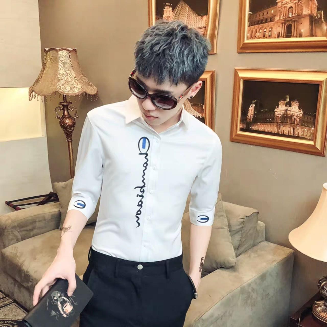 [HCM]Áo Sơ Mi Nam Dài Tay Hàn Quốc Vải Lụa cao cấp ( BAO CHẤT ĐẸP Y HINH)