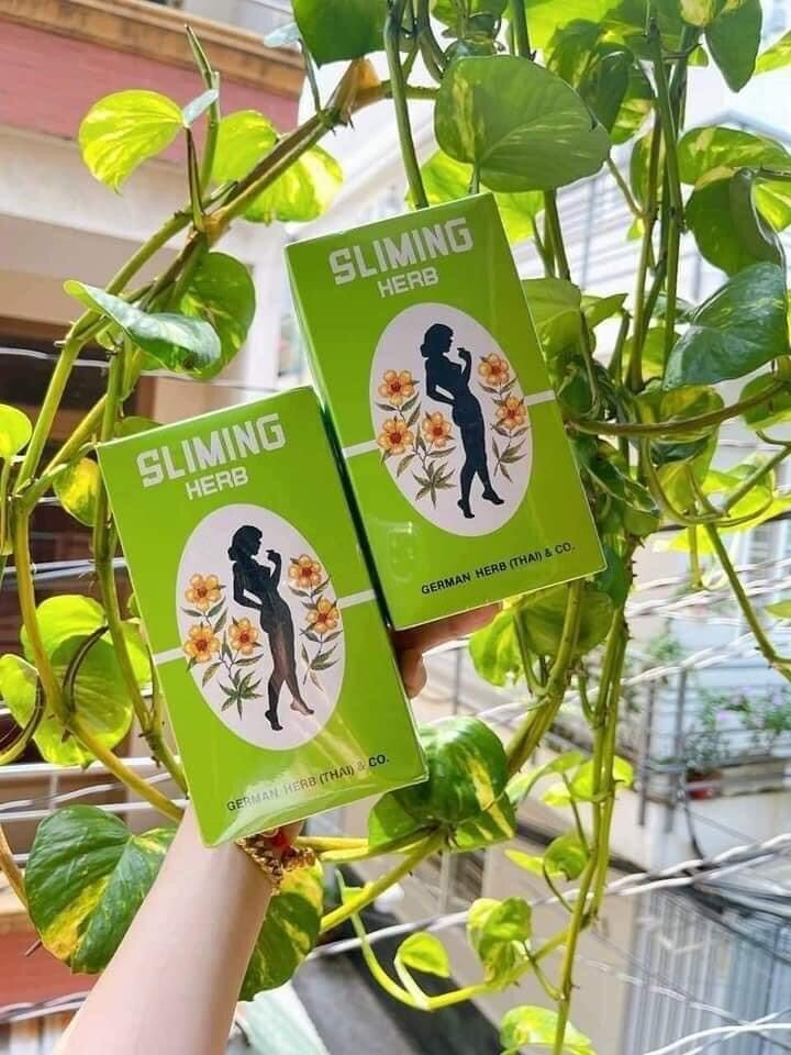 Trà Giảm cân thải độc Sliming Herb của Thái hộp 50 gói nhỏ
