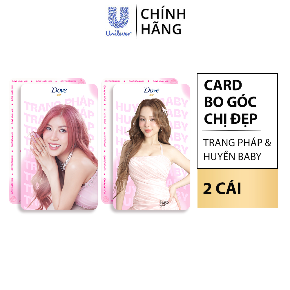 - Bộ card bo góc chị đẹp Trang Pháp và chị đẹp Huyền Baby