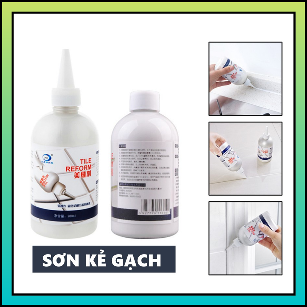 Sơn Kẻ Chỉ Gạch Cao Cấp LKB 280ml - Keo Chà Ron Sứ Làm Mới Mạch Gạch Sàn Nền Nhà Tắm, Tường, Bồn Rửa Chén, Bồn Cầu-Mifan Hàng Chính Hãng