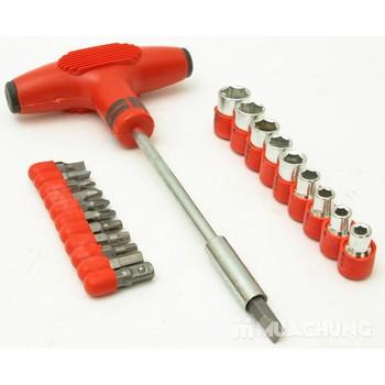 Bộ dụng cụ vặn vít và mở khẩu chữ t 21 đầu