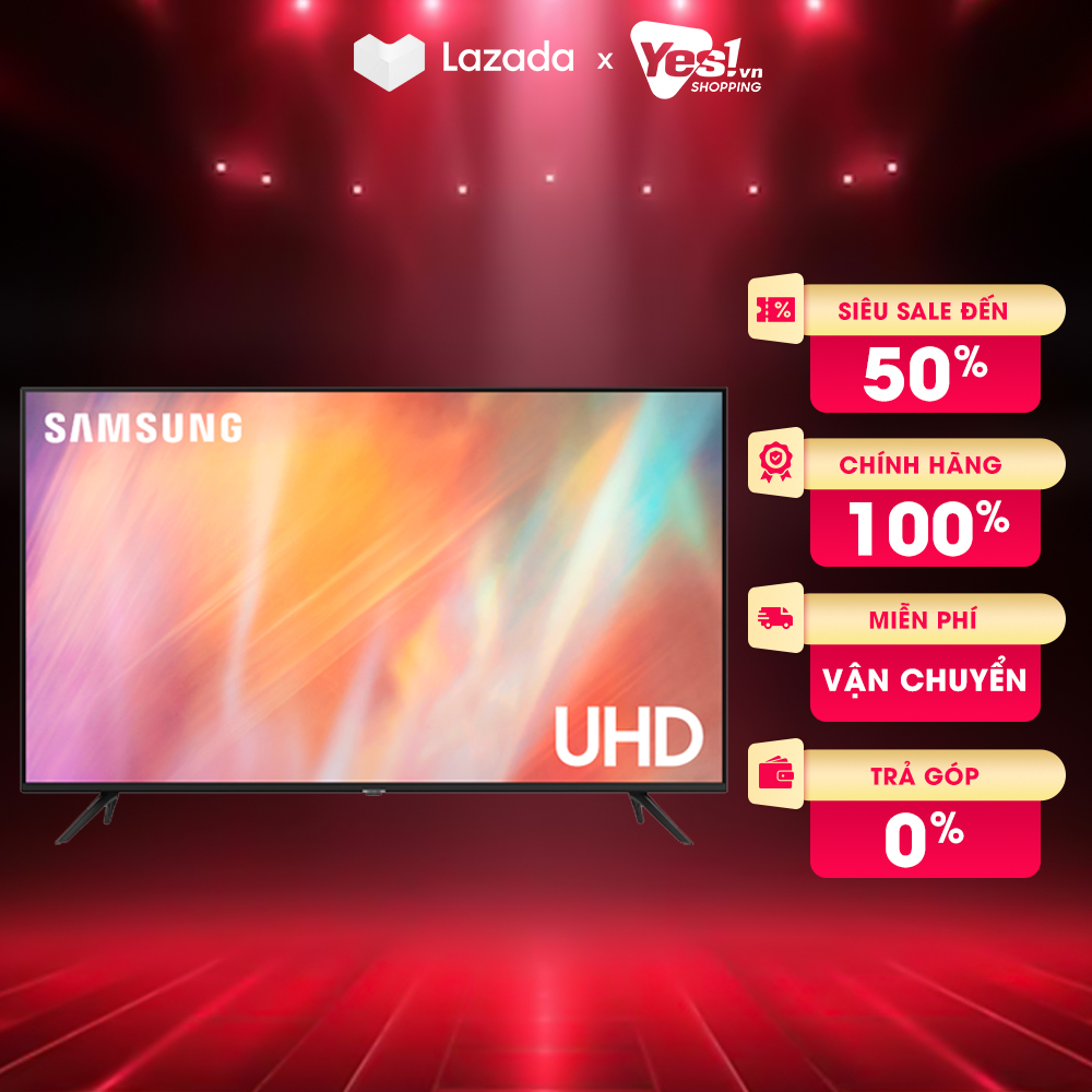 43AU7002 - Smart Tivi Samsung 4K UHD 43 inch UA43AU7002 - Bảo hành chính hãng - Voucher 10% lên đến 800K