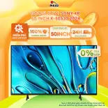 [Giao lắp miễn phí HCM] Google Tivi Sony 4K 50 inch K-50S30 2024 - Tăng cường màu sắc Triluminos Pro,Tinh năng Game Menu