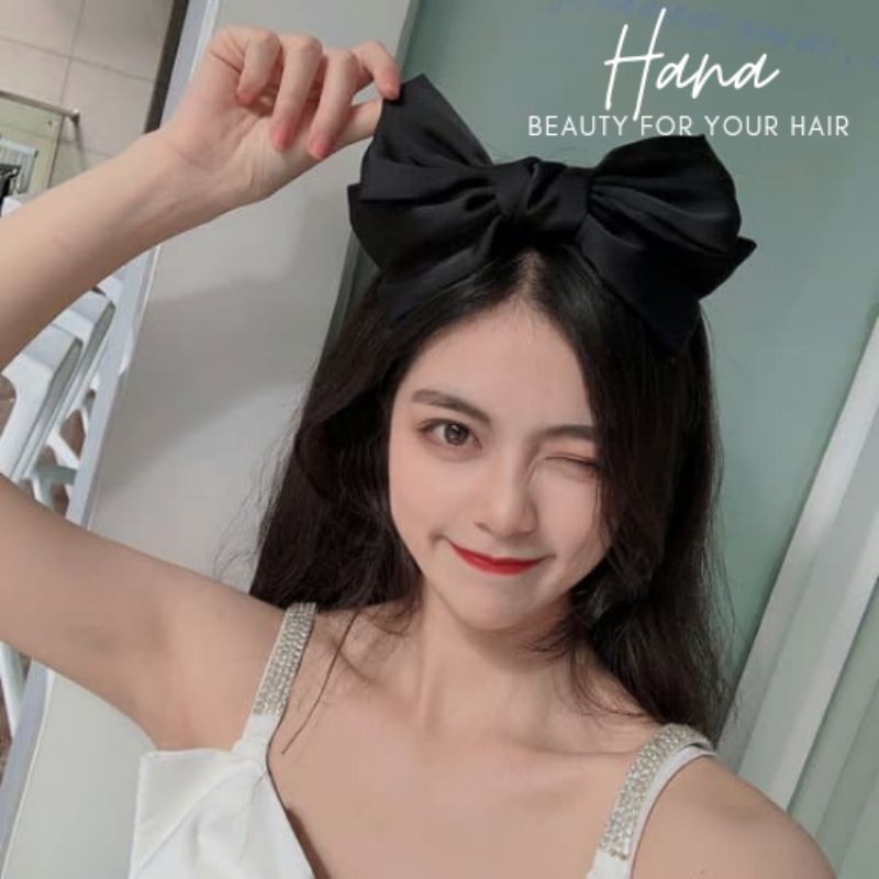 Cài tóc nơ bản lớn siêu cưng cho nàng