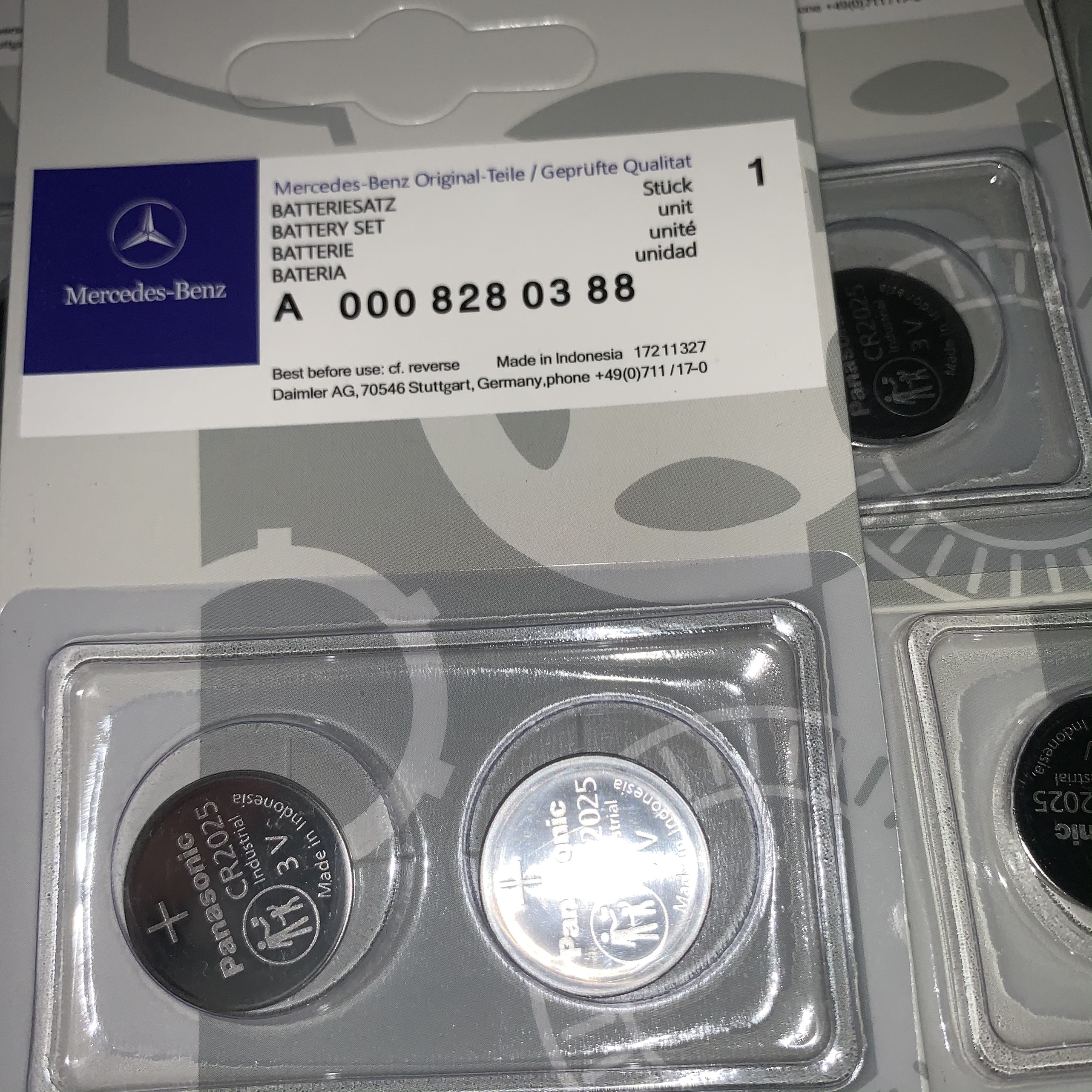 Pin cr2025, cr2032 - pin chìa khóa xe mercedes benz