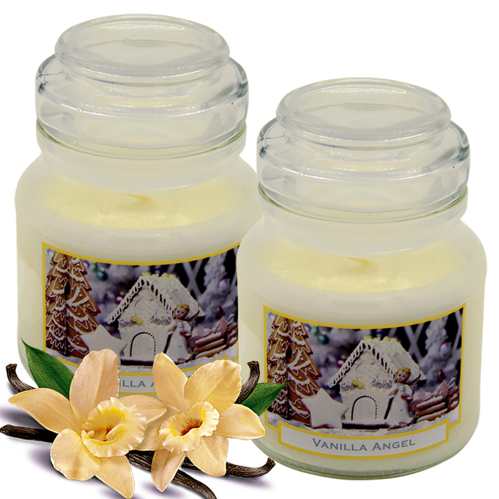 Combo 2 Hũ nến thơm phòng Bartek Vanilla Angel 130g - hương bánh vani