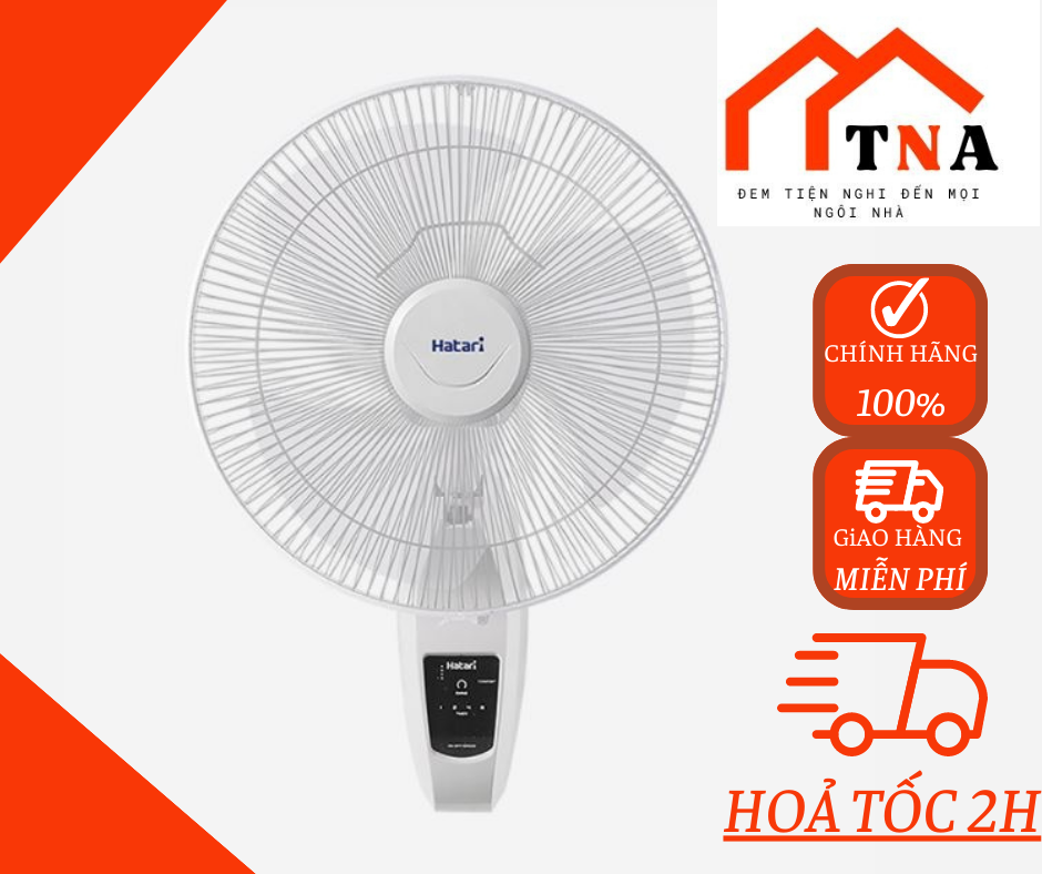 Quạt treo tường điều khiển Hatari HT-W16R6