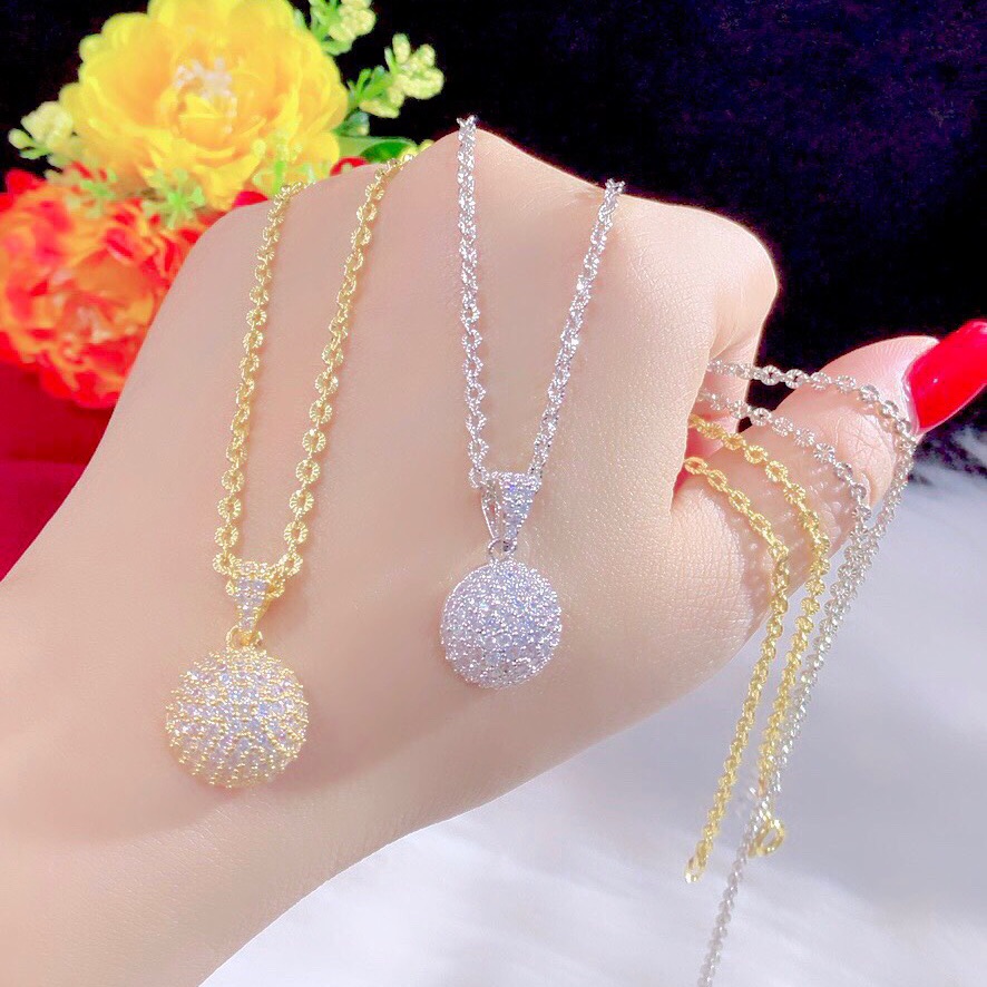 Dây chuyền nữ mạ vàng 18k mạ bạch kim cực đẹp
