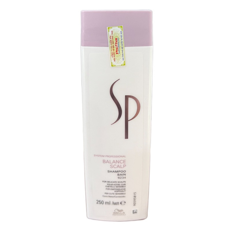 [HCM]Dầu Gội Chống Rụng & Cân Bằng Độ Ẩm Da Đầu SP Wella Balance Scalp Shampoo 250ml