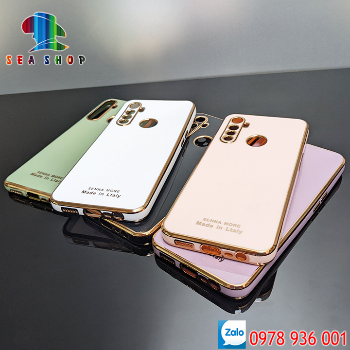 Ốp lưng realme c3, 5, 5i, 5s, 6i - nhựa dẻo -- viền bóng -- kính cường lực 9d, 21d