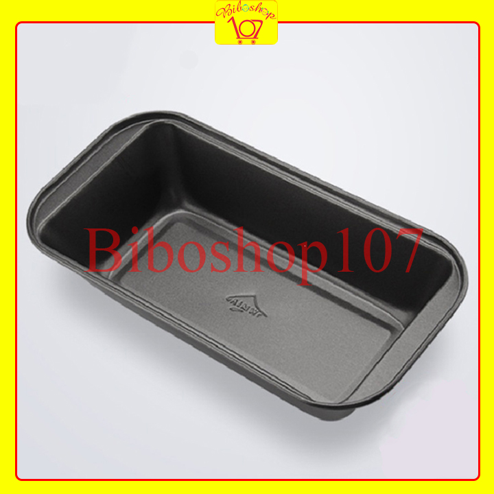 Khuôn chống dính làm bánh mỳ loaf đen 25cm