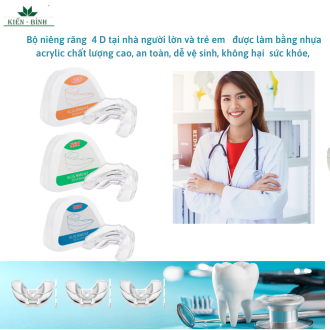 HCM Bộ niềng răng tại nhà 4D Dùng cho người lớn và trẻ em A1+ A2 + A3Bộ