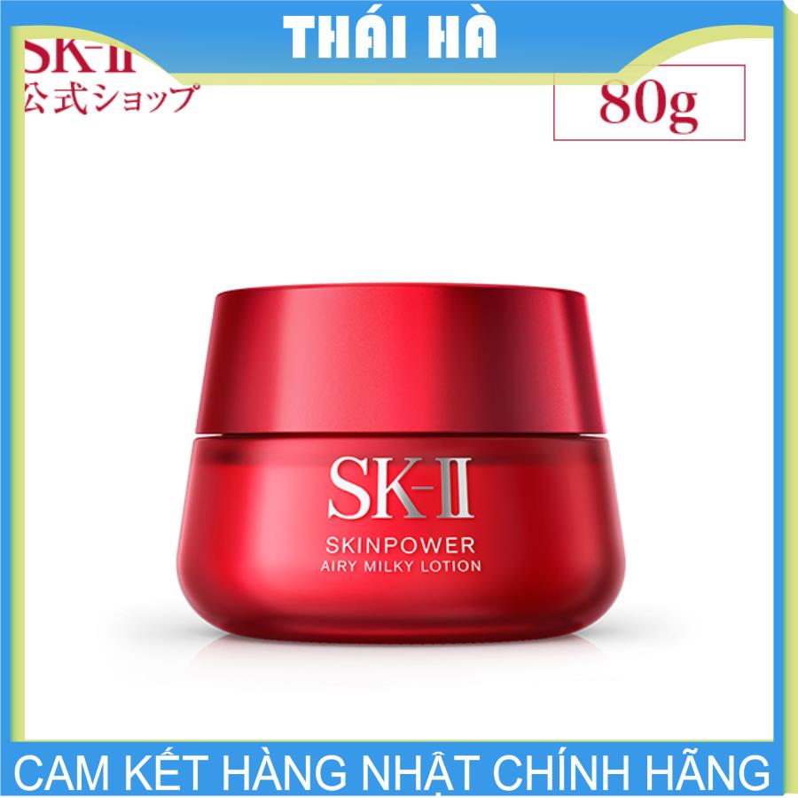 [HCM]Kem SK-II Skin Power Airy Milky Lotion 80g Nhật Bản Giúp Chống Lão Hóa Và Căng Bóng Da