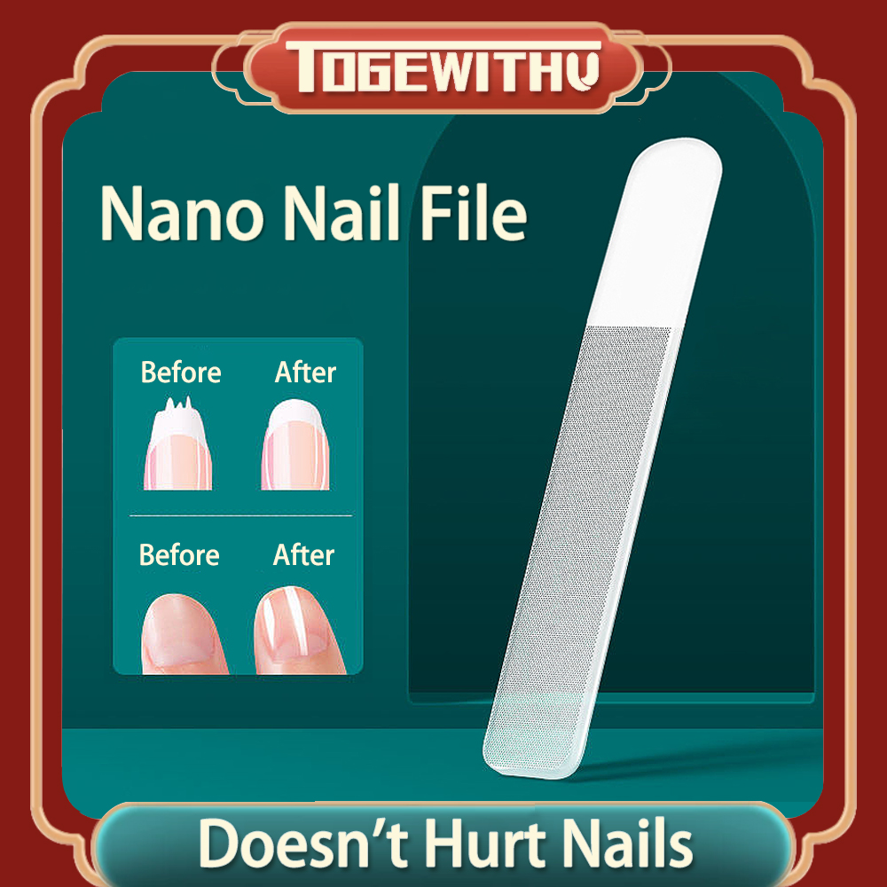 Dũa Móng Tay Thủy Tinh Nano, Dũa Móng Bền Dũa Móng Dụng Cụ Đánh Bóng Móng Tay Nghệ Thuật Chuyên Nghiệp